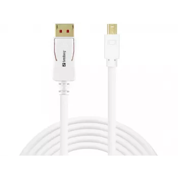 Sandberg DP-MiniDP 1.4 8K60Hz 2 m, 2 m, DisplayPort, Mini DisplayPort, uros, uros, 7680 x 4320 pikseliä