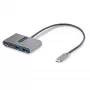 StarTech.com 4-porttinen USB-C-keskitin 100W Power Delivery -läpiviennillä – 2x USB-A + 2x USB-C – USB 3.0 5Gbps – 1ft (30cm) kaapeli – kannettava USB Type-C - USB-A/C-keskitin