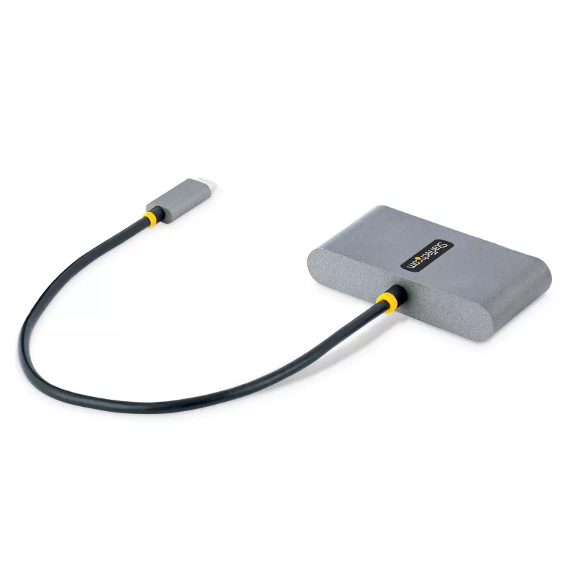 StarTech.com 4-porttinen USB-C-keskitin 100W Power Delivery -läpiviennillä – 2x USB-A + 2x USB-C – USB 3.0 5Gbps – 1ft (30cm) kaapeli – kannettava USB Type-C - USB-A/C-keskitin