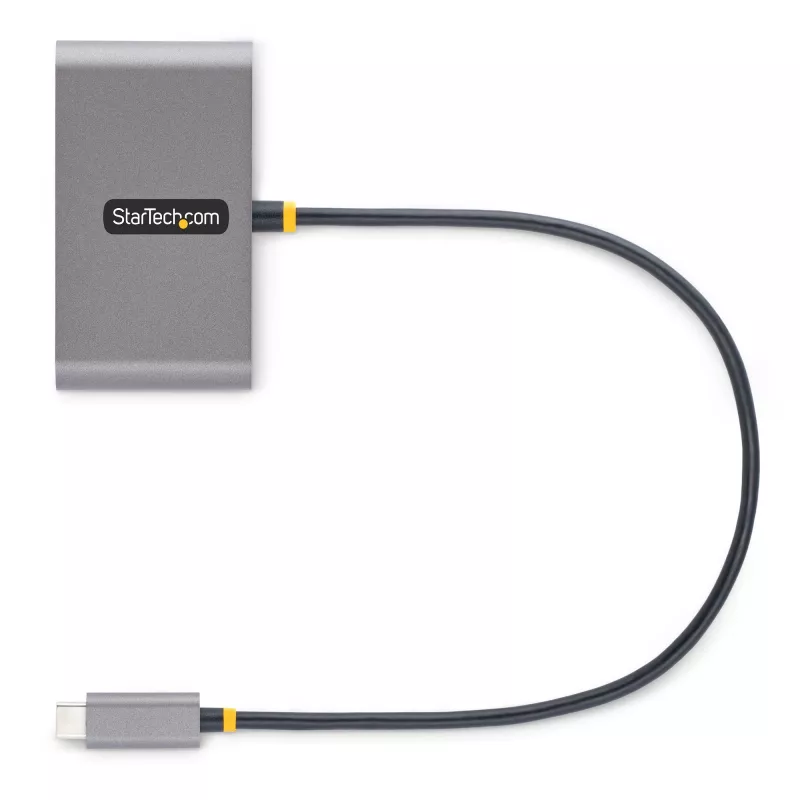 StarTech.com 4-porttinen USB-C-keskitin 100W Power Delivery -läpiviennillä – 2x USB-A + 2x USB-C – USB 3.0 5Gbps – 1ft (30cm) kaapeli – kannettava USB Type-C - USB-A/C-keskitin