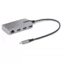 StarTech.com 3-porttinen USB-C-keskitin Ethernetillä - 3x USB-A-liitäntä, Gigabit Ethernet RJ45, USB 3.0 5Gbit/s, väylävirralla toimiva, 30 cm kaapeli - kannettava kannettavan tietokoneen USB Type-C -keskitinsovitin Gigabit Ethernetillä