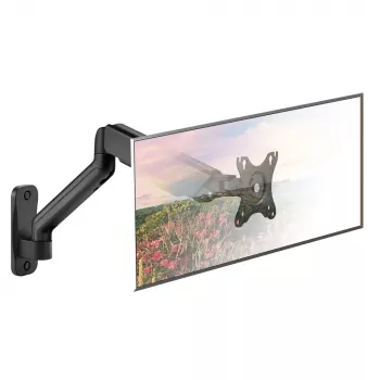 Techly ICA-LCD G112E kääntyvä seinäkiinnike kaasujousella, yhdelle 17-32 tuuman (43-81,3 cm) näytölle, 9 kg