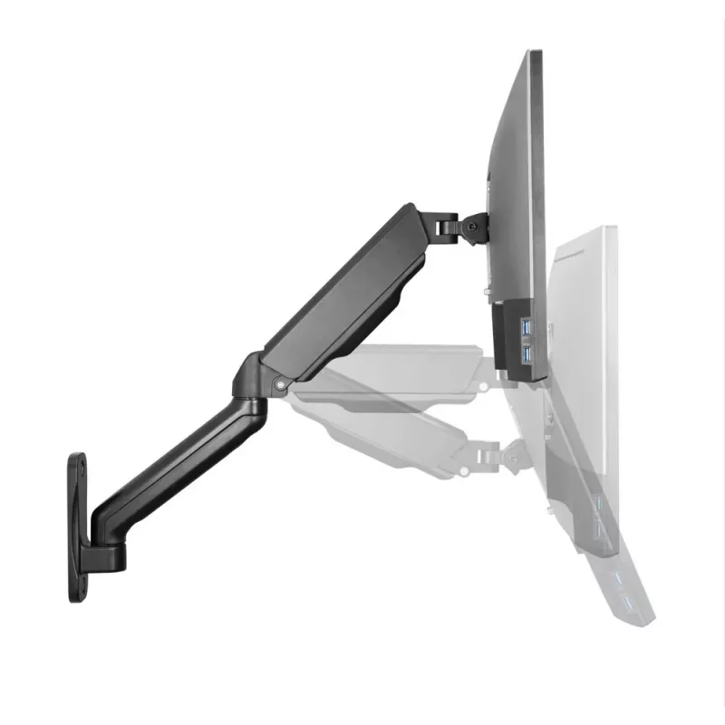 Techly ICA-LCD G112E kääntyvä seinäkiinnike kaasujousella, yhdelle 17-32 tuuman (43-81,3 cm) näytölle, 9 kg