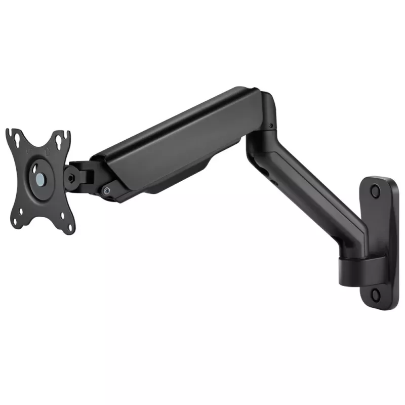 Techly ICA-LCD G112E kääntyvä seinäkiinnike kaasujousella, yhdelle 17-32 tuuman (43-81,3 cm) näytölle, 9 kg