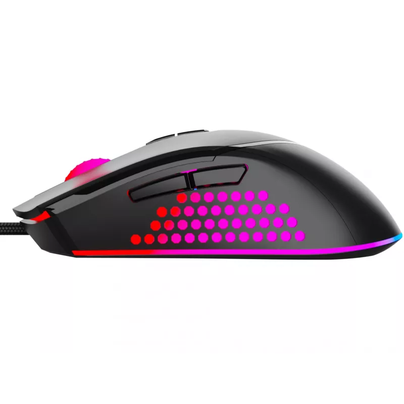 Sandberg Azazinator -hiiri 6400, oikeakätinen, USB Type-A, 6400 DPI, musta