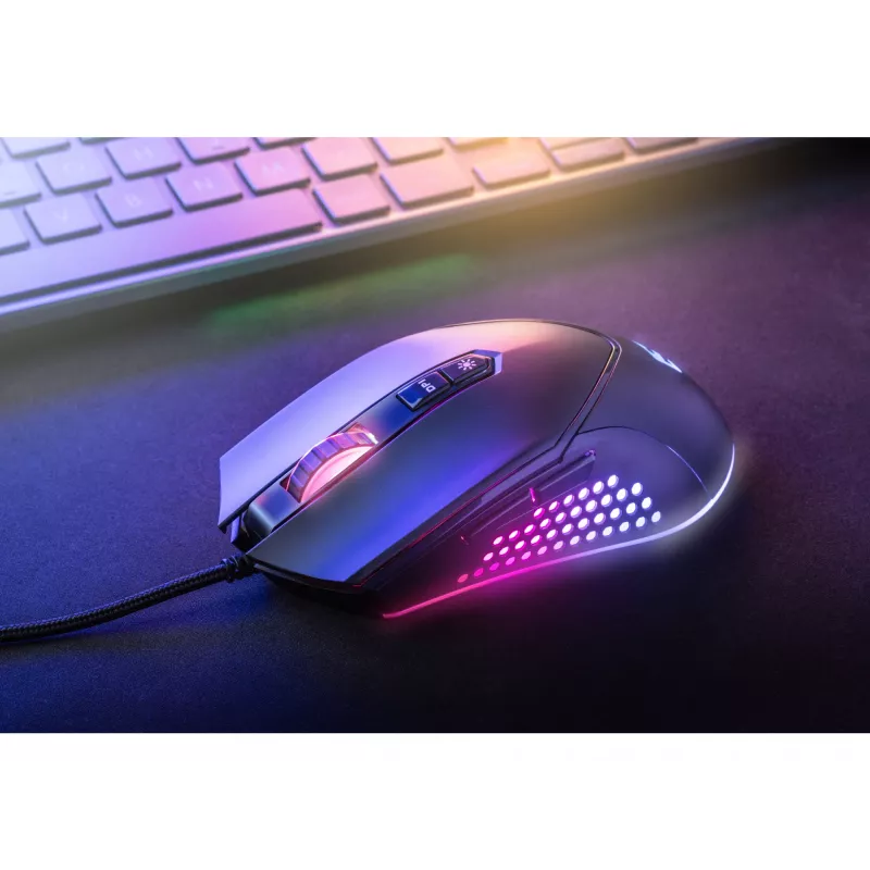 Sandberg Azazinator -hiiri 6400, oikeakätinen, USB Type-A, 6400 DPI, musta