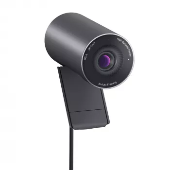 DELL Pro 2K verkkokamera – WB5023, 2560 x 1440 pikseliä, Full HD, 60 fps, 1280x720@24fps, 1280x720@30fps, 1280x720@60fps, 1920x1080@24fps, 1920x1080@30fps, 1920x1080@60fps,..., 4x, automaattinen