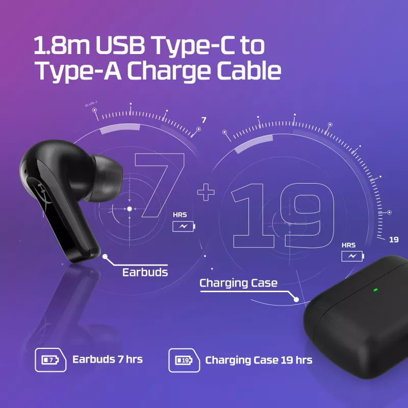 HyperX Cloud MIX Buds 2 langattomat kuulokkeet (musta)