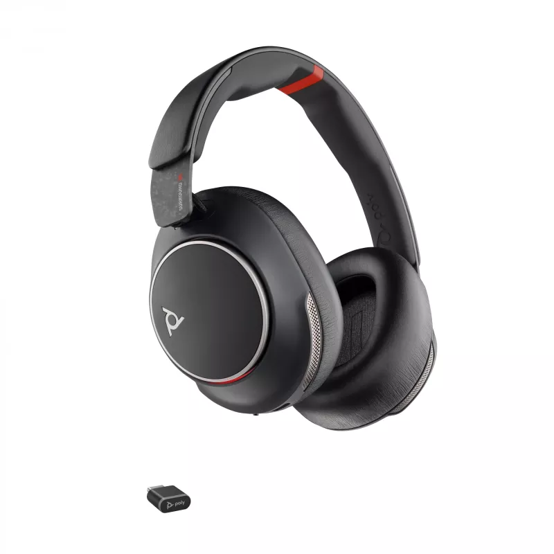 HP Poly Voyager Surround 85 UC USB-C kuulokemikrofoni +USB-C/A sovitin +latausteline
