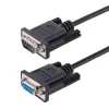StarTech.com 3m RS232 sarjaportin nullmodem-kaapeli, crossover-sarjakaapeli Al-Mylar-suojauksella, DB9 sarjaportti COM -kaapeli naaras-uros, yhteensopiva DTE-laitteiden kanssa, musta, F/M