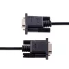StarTech.com 3m RS232 sarjaportin nullmodem-kaapeli, crossover-sarjakaapeli Al-Mylar-suojauksella, DB9 sarjaportti COM -kaapeli naaras-uros, yhteensopiva DTE-laitteiden kanssa, musta, F/M