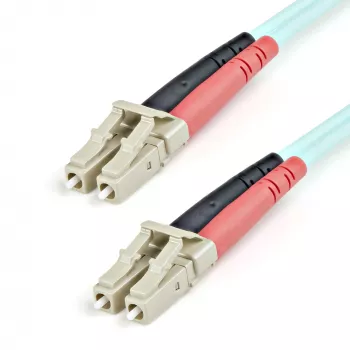 StarTech.com 1m (3ft) LC/UPC - LC/UPC OM3 monimuotokuitu-kaapeli, täysduplex 50/125µm Zipcord-kuitu-kaapeli, 100G, pieni lisävaimennus, LSZH kuitu-patch-kaapeli