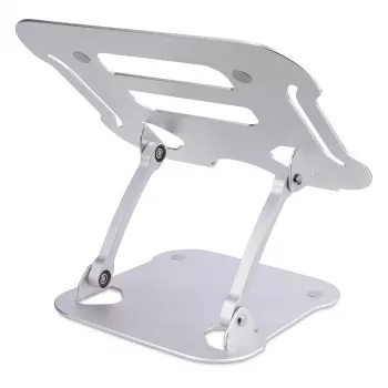 StarTech.com kannettavan tietokoneen teline pöydälle, ergonominen kannettavan tietokoneen teline korkeussäädettävä, alumiini, kannettava, tukee jopa 10 kg, taitettava kannettavan tietokoneen pidike pöydälle – kulma-asentoinen kannettavan tietokoneen korotus/teline