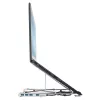 Targus AWU100205GL kannettavan jalusta 4-porttisella USB-keskittimellä, 25,4–39,6 cm (10–15,6 tuumaa), hopea