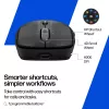 HP 700 ladattava langaton hiiri, molempikätinen, RF Wireless + Bluetooth, 6000 DPI, musta