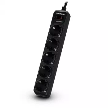 CyberPower B0520SC0-DE ylijännitesuoja musta 5 AC-pistorasiaa 200–250 V 1,8 m
