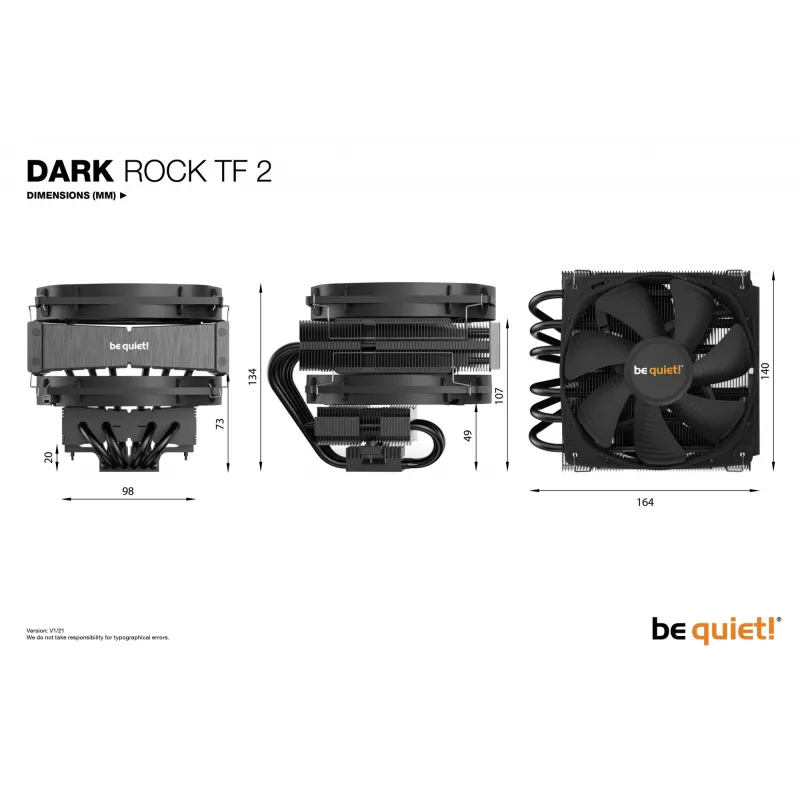 be quiet Dark Rock TF 2 CPU-jäähdytin