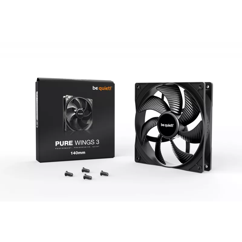 be quiet! Pure Wings 3 140mm tietokonekotelon tuuletin 14 cm musta 1 kpl