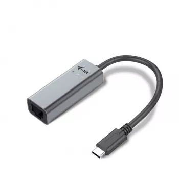 i-tec Metal USB-C Gigabit Ethernet -sovitin, johdollinen, USB Type-C, Ethernet, 1000 Mbit/s, harmaa