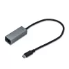 i-tec Metal USB-C Gigabit Ethernet -sovitin, johdollinen, USB Type-C, Ethernet, 1000 Mbit/s, harmaa