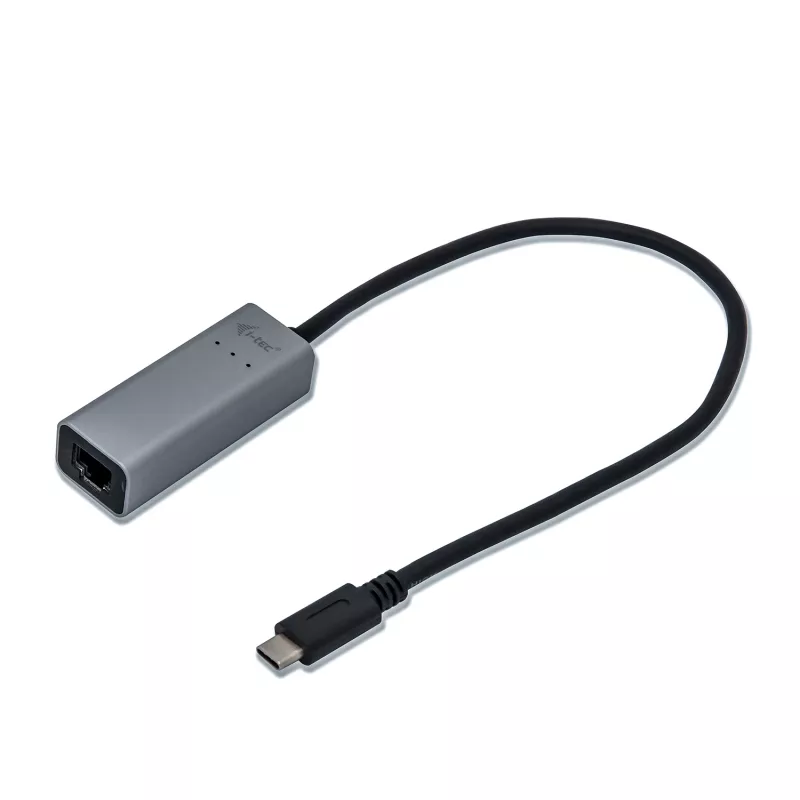 i-tec Metal USB-C Gigabit Ethernet -sovitin, johdollinen, USB Type-C, Ethernet, 1000 Mbit/s, harmaa