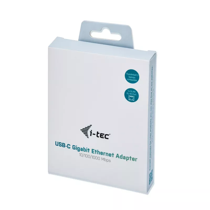 i-tec Metal USB-C Gigabit Ethernet -sovitin, johdollinen, USB Type-C, Ethernet, 1000 Mbit/s, harmaa