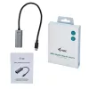 i-tec Metal USB-C Gigabit Ethernet -sovitin, johdollinen, USB Type-C, Ethernet, 1000 Mbit/s, harmaa