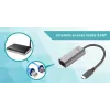 i-tec Metal USB-C Gigabit Ethernet -sovitin, johdollinen, USB Type-C, Ethernet, 1000 Mbit/s, harmaa