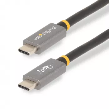StarTech.com 1 m USB4-kaapeli, USB-IF-sertifioitu USB-C-kaapeli, 40 Gbit/s, USB Type-C -tiedonsiirtokaapeli, 100 W Power Delivery, 8K 60 Hz, yhteensopiva Thunderbolt 4/3/USB 3.2 kanssa