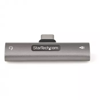 StarTech.com USB-C-audio- ja latausadapteri – USB-C-audioadapteri 3,5 mm:n TRRS-kuulokeliitännällä ja 60-W-USB-Type-C-Power-Delivery-läpivientilatauksella – USB-C-puhelimille/tableteille/kannettaville