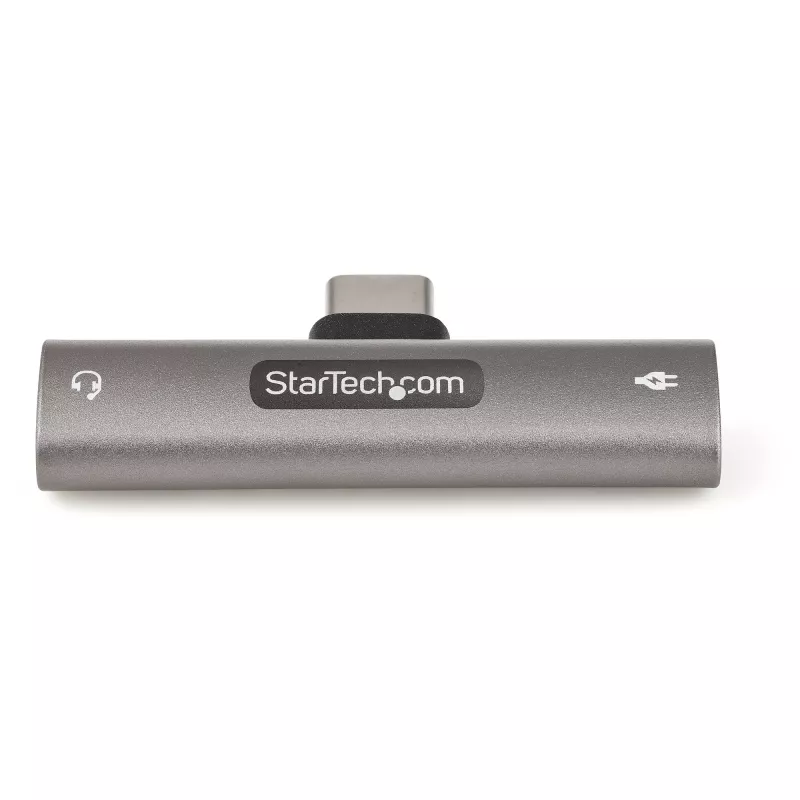 StarTech.com CDP235APDM USB-C-ääni- ja latausadapteri 3,5 mm TRRS -kuulokeliitännällä ja 60 W USB-C Power Delivery -läpilatauksella, puhelimelle/tabletille/kannettavalle