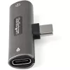 StarTech.com CDP235APDM USB-C-ääni- ja latausadapteri 3,5 mm TRRS -kuulokeliitännällä ja 60 W USB-C Power Delivery -läpilatauksella, puhelimelle/tabletille/kannettavalle