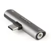 StarTech.com CDP235APDM USB-C-ääni- ja latausadapteri 3,5 mm TRRS -kuulokeliitännällä ja 60 W USB-C Power Delivery -läpilatauksella, puhelimelle/tabletille/kannettavalle