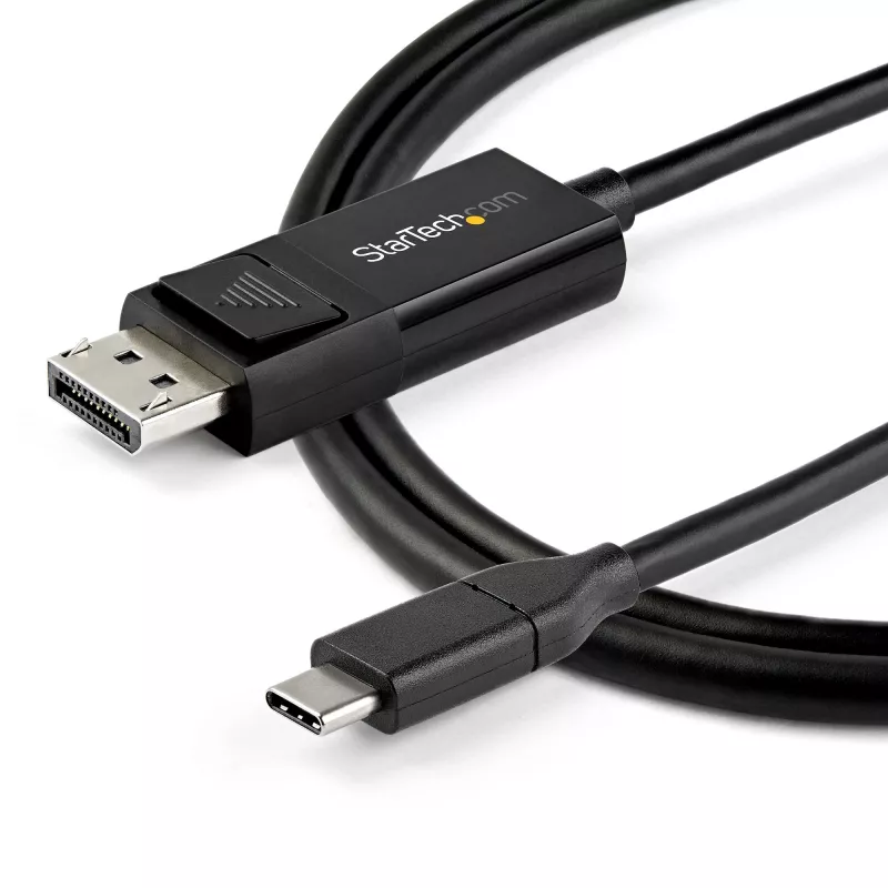 StarTech.com 2m USB-C–DisplayPort 1.4 -kaapeli 8K 60Hz/4K - kaksisuuntainen DP–USB-C tai USB-C–DP käännettävä videoadapterikaapeli - HBR3/HDR/DSC - USB Type-C/Thunderbolt 3 -näyttökaapeli (CDP2DP142MBD)