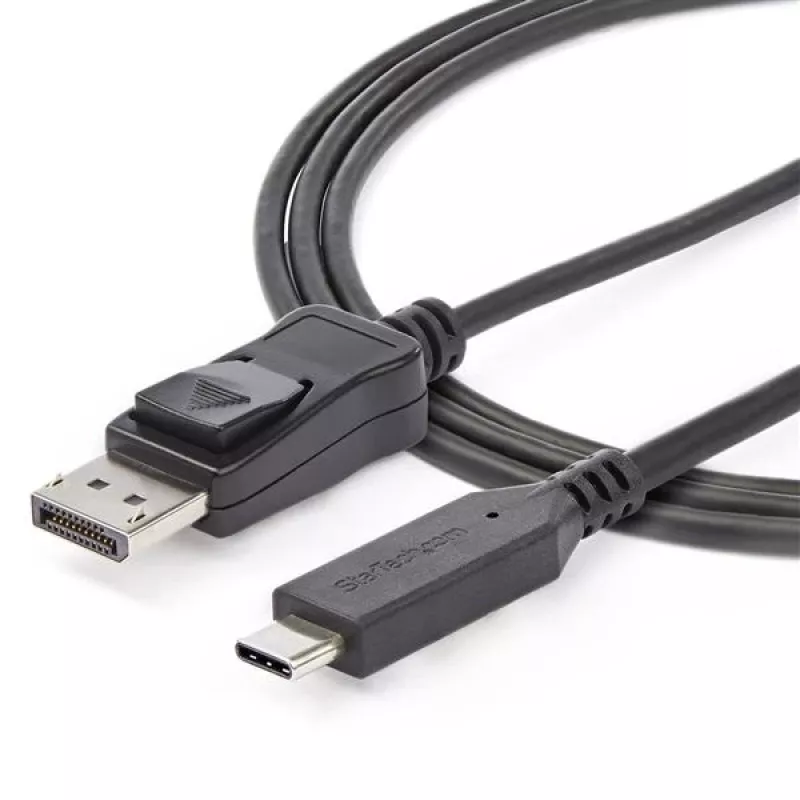 StarTech.com 6ft/1.8m USB-C–DisplayPort-1.4-kaapeli – 4K/5K/8K USB Type-C–DP 1.4 Alt Mode -videoadapterimuunnin – HBR3/HDR/DSC – 8K-60Hz-DP-näyttökaapeli USB-C/Thunderbolt 3:lle