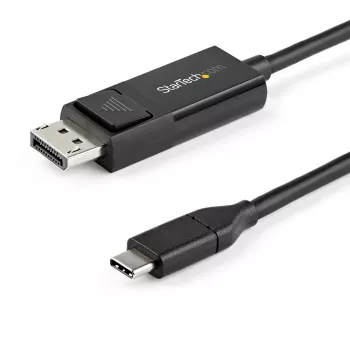 StarTech.com 1m USB-C–DisplayPort 1.2 -kaapeli 4K 60Hz - kaksisuuntainen DP–USB-C tai USB-C–DP käännettävä video-adapterikaapeli - HBR2/HDR - USB Type C/Thunderbolt-näyttökaapeli
