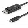 StarTech.com 1m USB-C–DisplayPort 1.2 -kaapeli 4K 60Hz - kaksisuuntainen DP–USB-C tai USB-C–DP käännettävä video-adapterikaapeli - HBR2/HDR - USB Type C/Thunderbolt-näyttökaapeli
