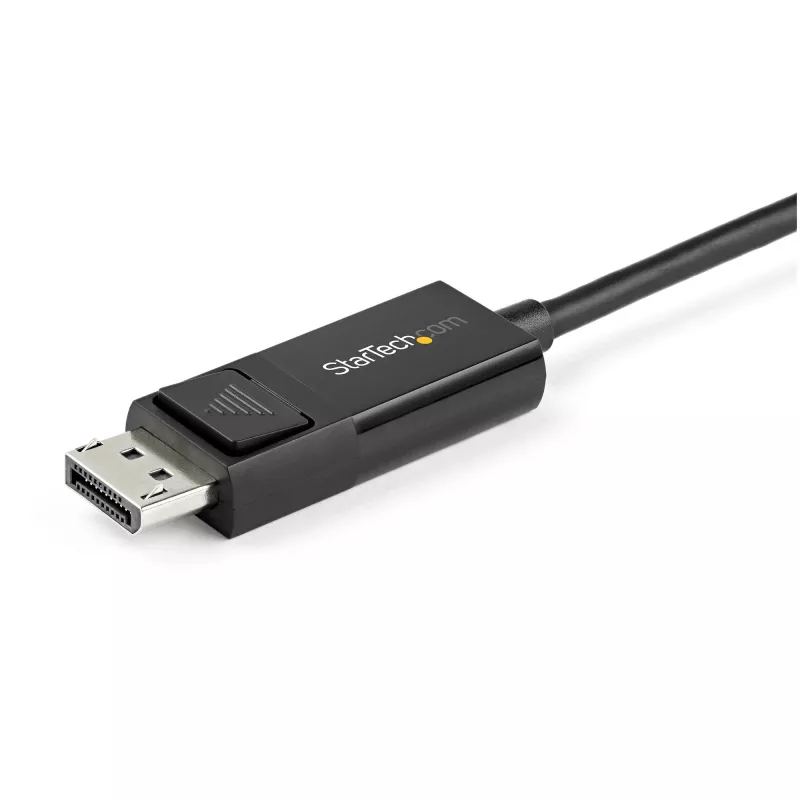 StarTech.com 1m USB-C–DisplayPort 1.2 -kaapeli 4K 60Hz - kaksisuuntainen DP–USB-C tai USB-C–DP käännettävä video-adapterikaapeli - HBR2/HDR - USB Type C/Thunderbolt-näyttökaapeli