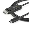 StarTech.com 1m USB-C–DisplayPort 1.2 -kaapeli 4K 60Hz - kaksisuuntainen DP–USB-C tai USB-C–DP käännettävä video-adapterikaapeli - HBR2/HDR - USB Type C/Thunderbolt-näyttökaapeli