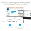StarTech.com USB-C–DisplayPort-adapteri – 8K/4K 60Hz USB-C–DisplayPort-1.4-adapteridongle – USB Type-C–DP-näyttövideomuunnin – yhteensopiva Thunderbolt 3:n kanssa – mukana 30 cm pitkä kiinteä kaapeli