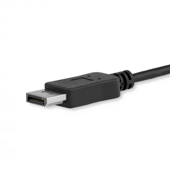 StarTech.com 1m USB-C–DisplayPort 1.2 -kaapeli 4K 60Hz – USB-C–DisplayPort-adapterikaapeli – HBR2 – USB Type-C DP Alt Mode – DP-näyttövideokaapeli – toimii Thunderbolt 3:n kanssa – musta