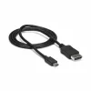 StarTech.com 1m USB-C–DisplayPort 1.2 -kaapeli 4K 60Hz – USB-C–DisplayPort-adapterikaapeli – HBR2 – USB Type-C DP Alt Mode – DP-näyttövideokaapeli – toimii Thunderbolt 3:n kanssa – musta
