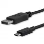 StarTech.com 1,8 m USB-C–DisplayPort-1.2-kaapeli 4K 60 Hz – USB-C–DisplayPort-adapterikaapeli HBR2 – USB Type-C DP Alt Mode – DP-näyttövideokaapeli – toimii Thunderbolt 3:n kanssa – musta