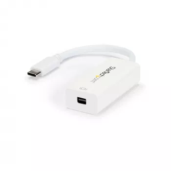 StarTech.com USB-C–Mini DisplayPort -adapteri – 4K 60 Hz – valkoinen – USB 3.1 Type-C – Mini DP -adapteri – päivitetty versio on CDP2MDPEC