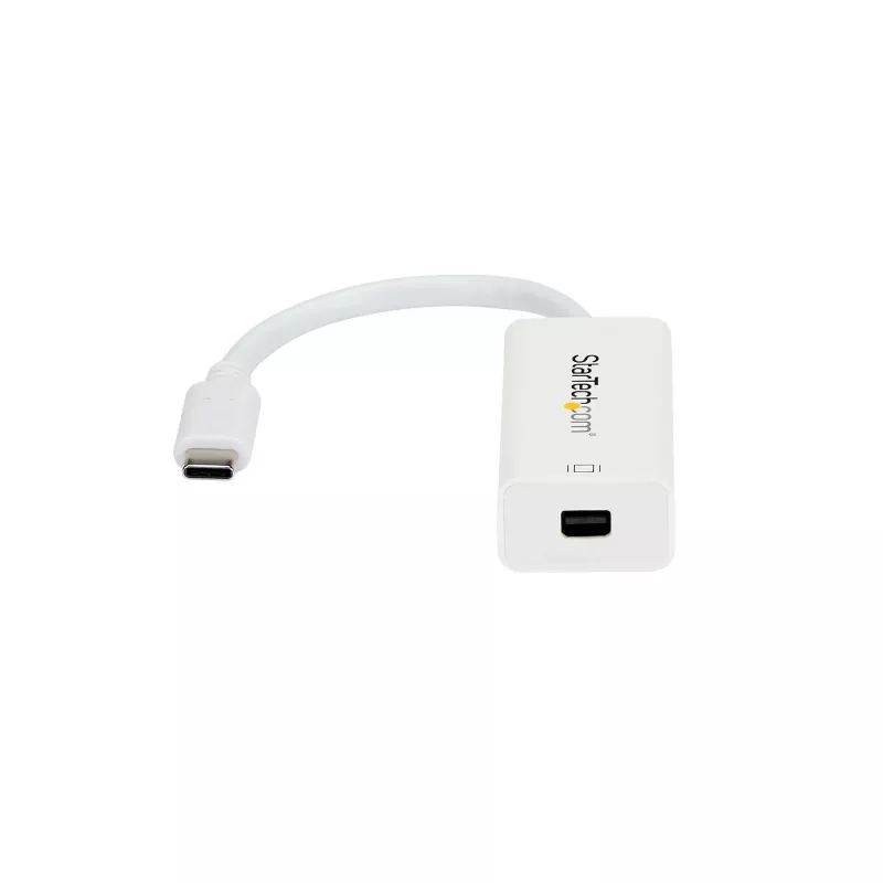 StarTech.com USB-C–Mini DisplayPort -adapteri – 4K 60 Hz – valkoinen – USB 3.1 Type-C – Mini DP -adapteri – päivitetty versio on CDP2MDPEC