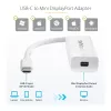 StarTech.com USB-C–Mini DisplayPort -adapteri – 4K 60 Hz – valkoinen – USB 3.1 Type-C – Mini DP -adapteri – päivitetty versio on CDP2MDPEC