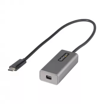 StarTech.com USB-C–Mini DisplayPort -adapteri – 4K 60Hz USB-C–mDP-adapteridongle – USB Type-C – Mini DP -näyttö – videomuunnin – yhteensopiva Thunderbolt 3:n kanssa – 30 cm pitkä kiinteä kaapeli – päivitetty versio CDP2MDP:stä