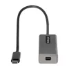 StarTech.com USB-C–Mini DisplayPort -adapteri – 4K 60Hz USB-C–mDP-adapteridongle – USB Type-C – Mini DP -näyttö – videomuunnin – yhteensopiva Thunderbolt 3:n kanssa – 30 cm pitkä kiinteä kaapeli – päivitetty versio CDP2MDP:stä
