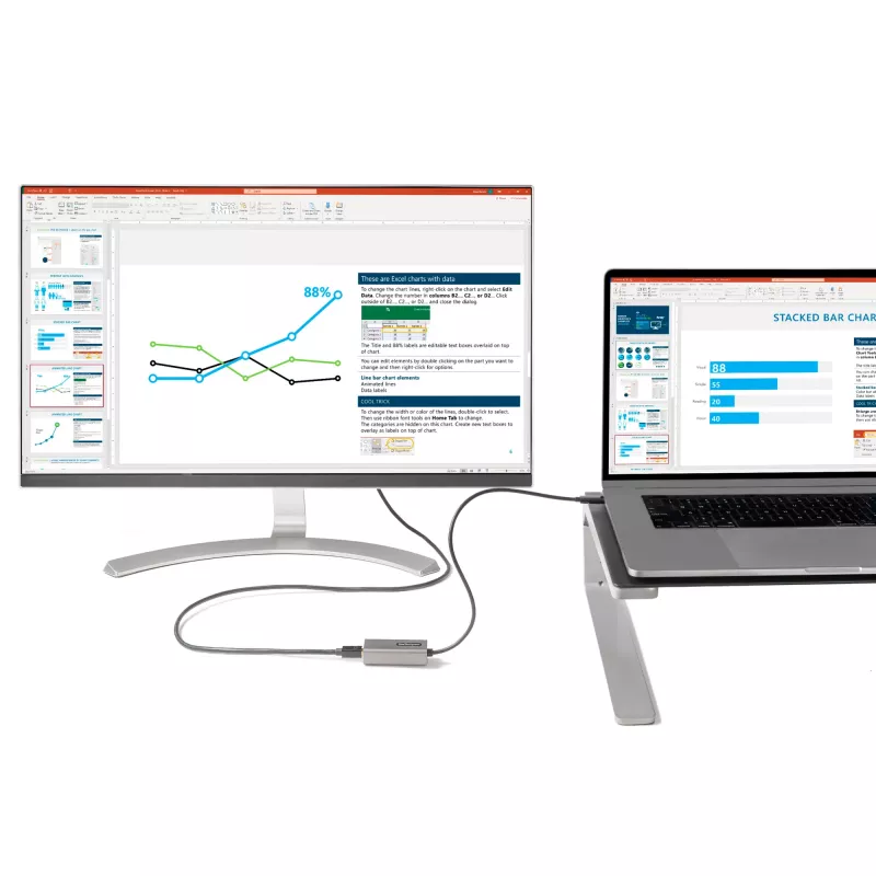 StarTech.com USB-C–Mini DisplayPort -adapteri – 4K 60Hz USB-C–mDP-adapteridongle – USB Type-C – Mini DP -näyttö – videomuunnin – yhteensopiva Thunderbolt 3:n kanssa – 30 cm pitkä kiinteä kaapeli – päivitetty versio CDP2MDP:stä