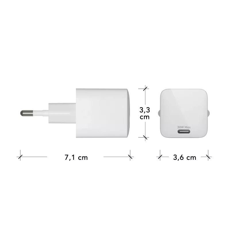 dbramante1928 re-charge Pro - EU-seinälaturi - USB-C 30W - W